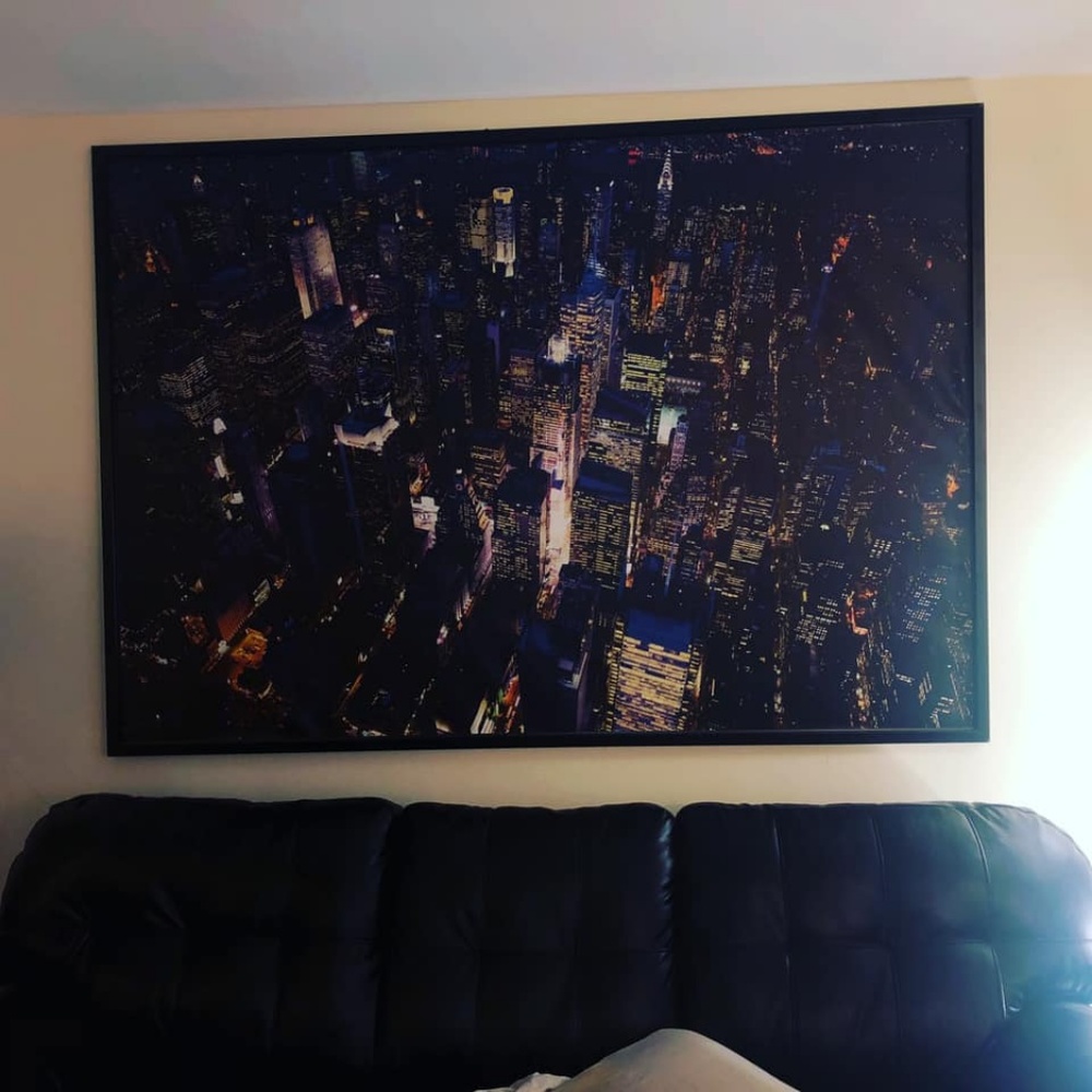 GIANT New York City Picture and Frame